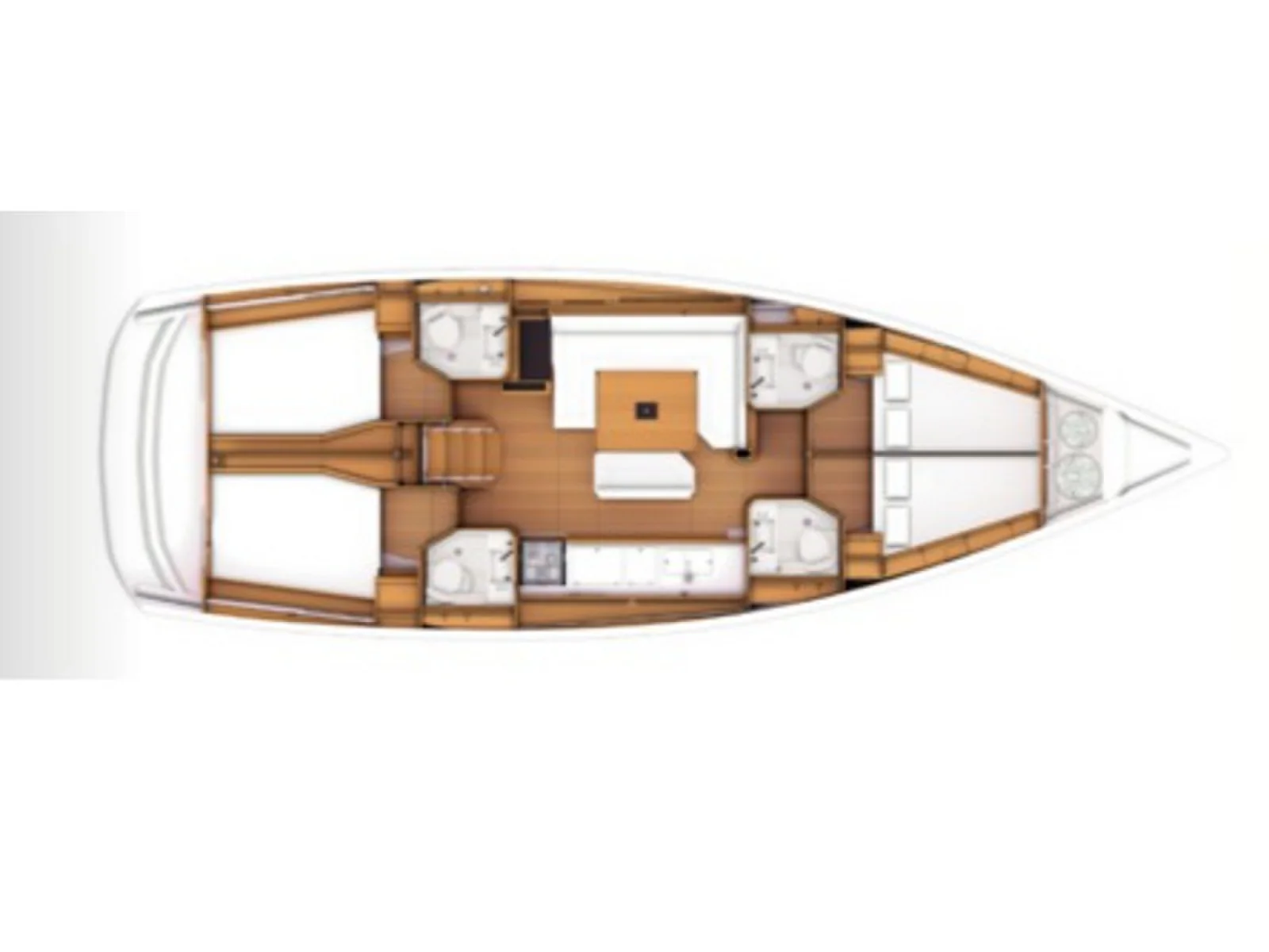 Grundriss der Yacht JEANNEAU Sun Odyssey 479 - Manci