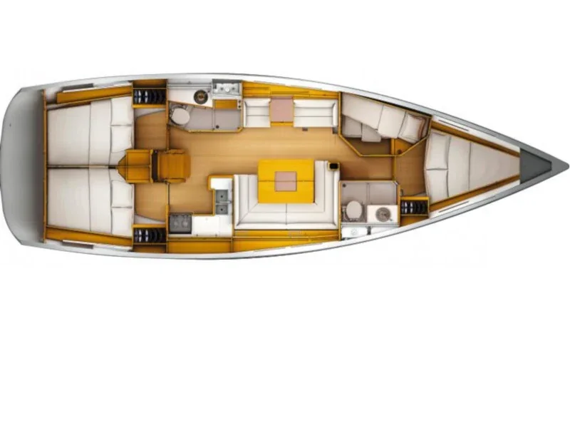 Grundriss der Yacht JEANNEAU Sun Odyssey 449 - Matar