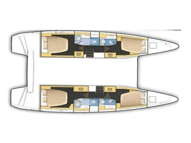 Grundriss der Yacht LAGOON 42 - La Mar
