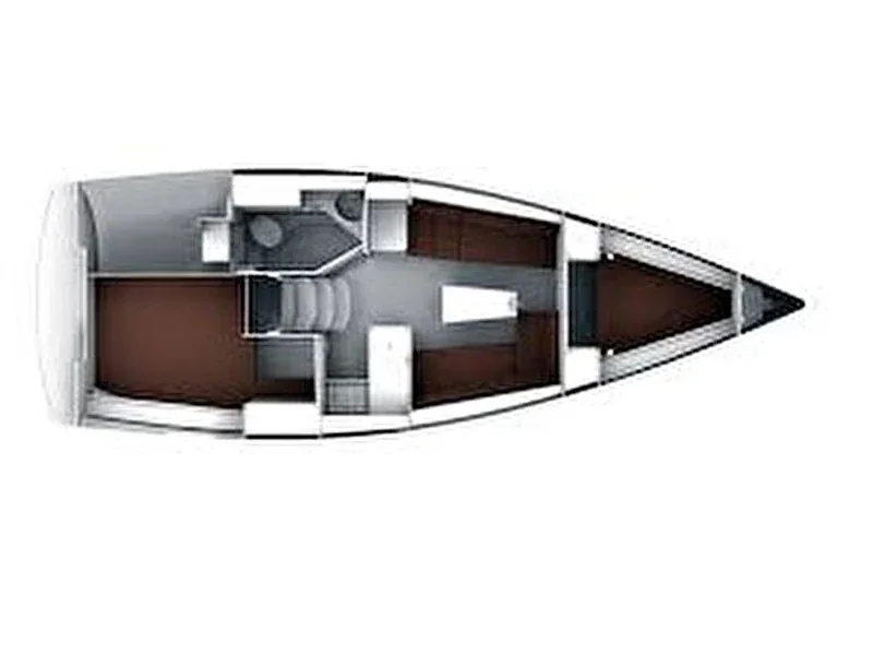 Grundriss der Yacht BAVARIA Cruiser 34 Style - Lena