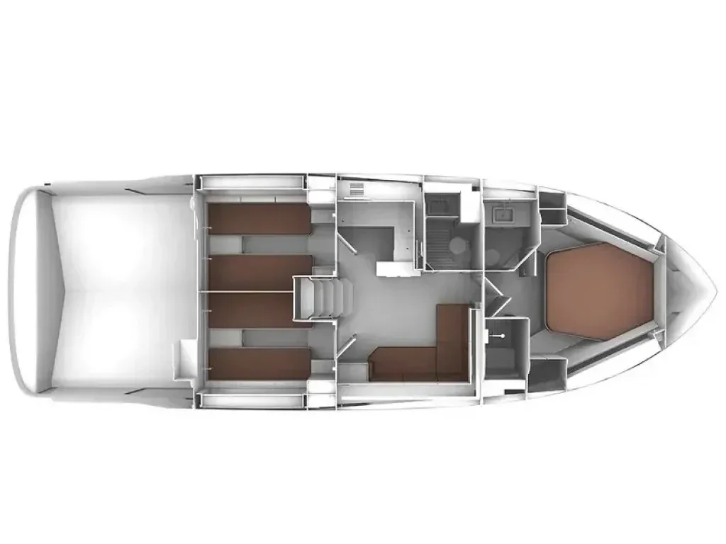 Grundriss der Yacht BAVARIA S45 HT - Varola