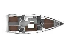 Grundriss der Yacht BAVARIA Cruiser 46 - Mojito