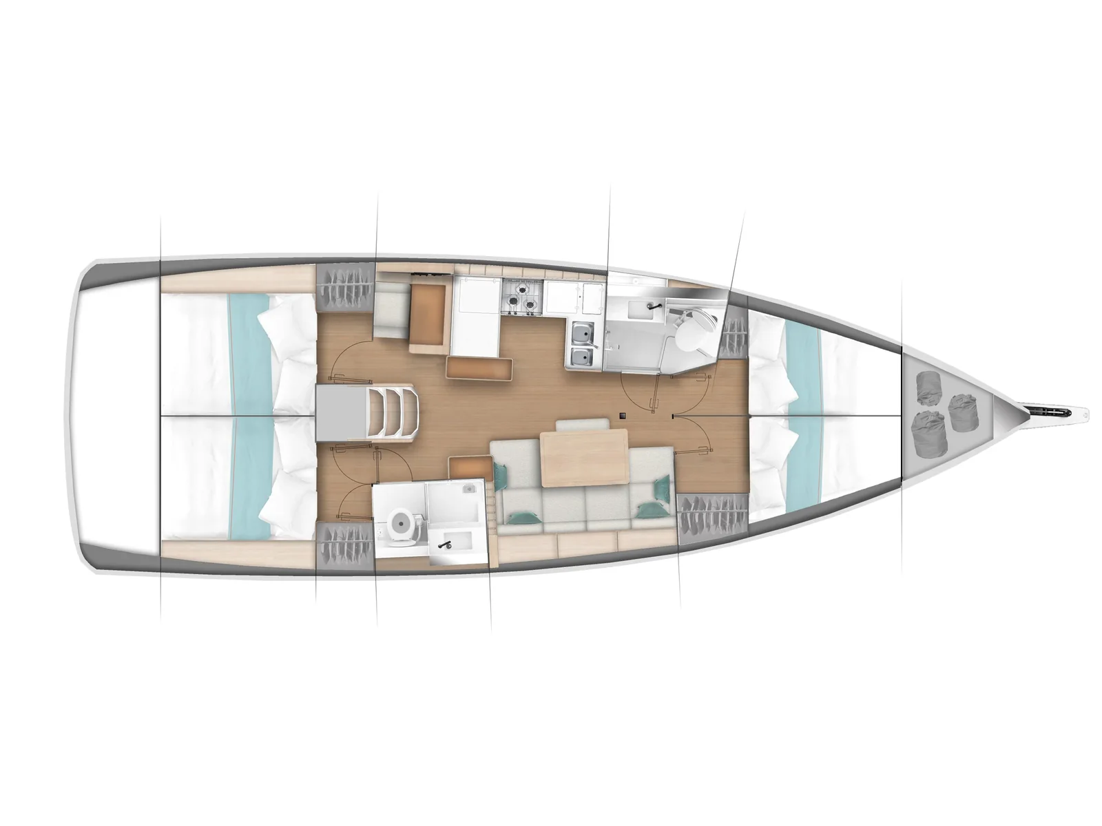 Yacht JEANNEAU Sun Odyssey 440 - Thalaia - Foto 1