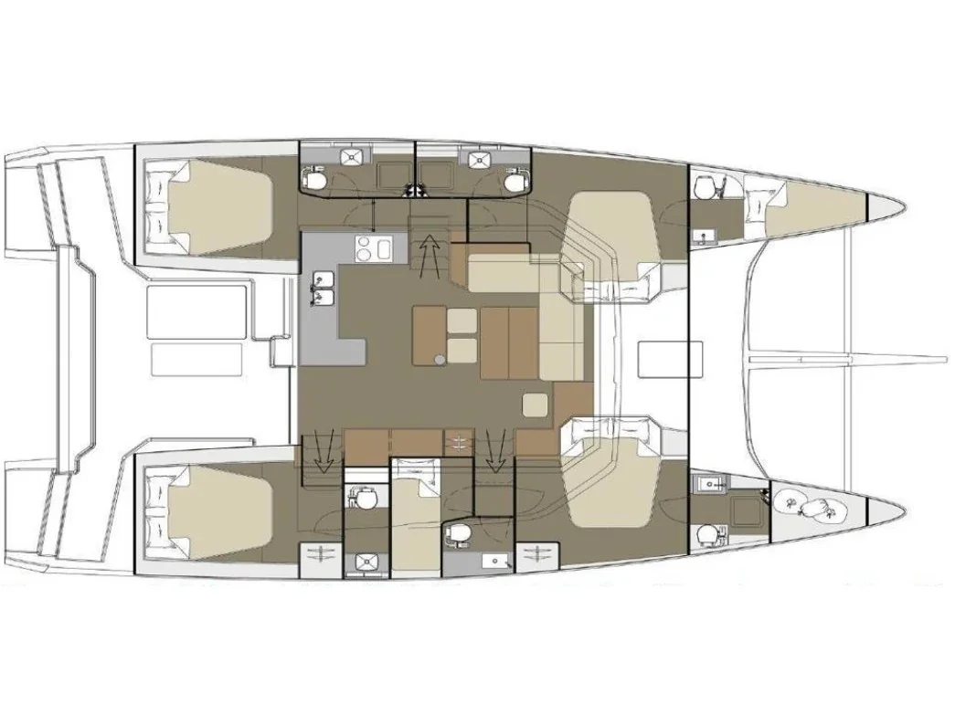 Yacht DUFOUR 48 Catamaran - Var - Foto 26