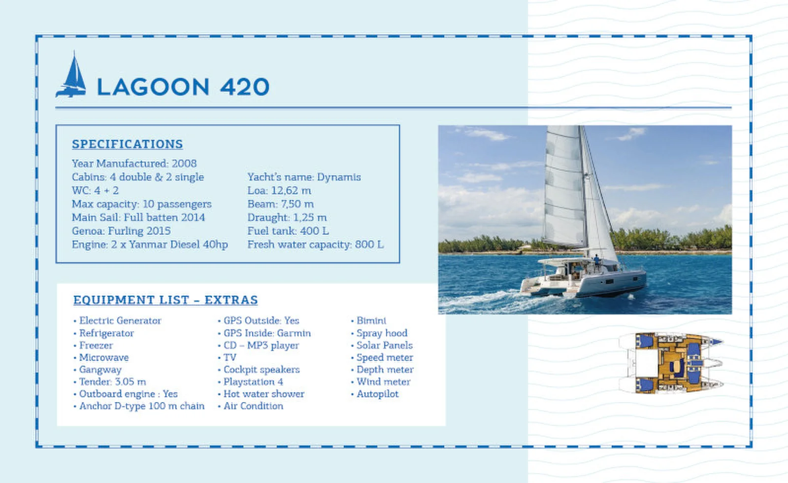 Yacht LAGOON 420 - Dynamis - Foto 1