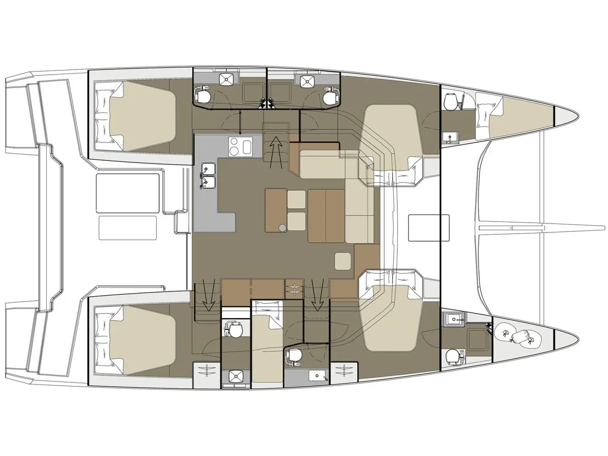 Yacht DUFOUR 48 Catamaran - Paradise Planet - Foto 1
