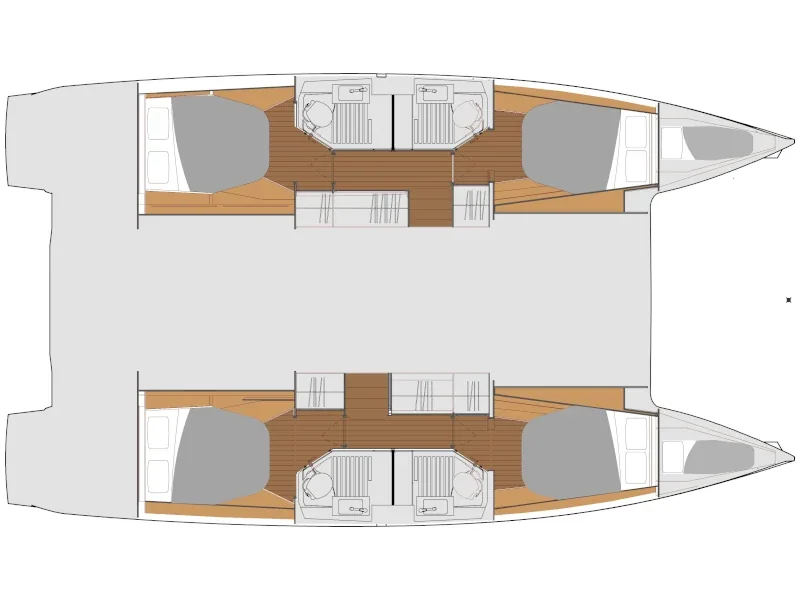 Grundriss der Yacht FOUNTAINE PAJOT Astrea 42 - Vespera
