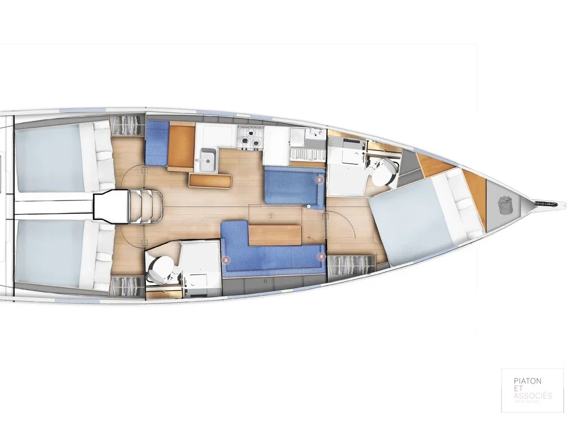 Yacht JEANNEAU Sun Odyssey 410 - San George - Foto 1