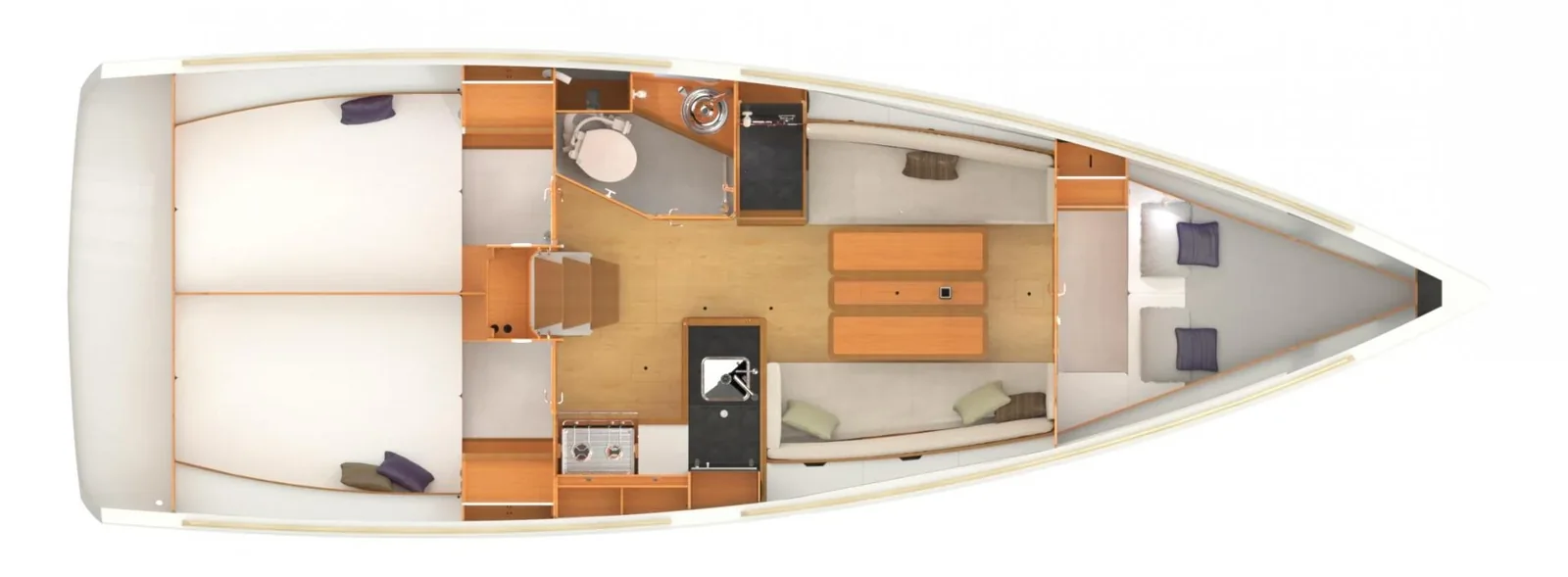 Yacht JEANNEAU Sun Odyssey 349 - Porto Tolero - Foto 4