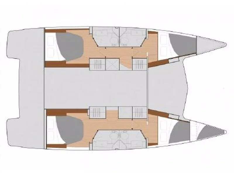 Grundriss der Yacht FOUNTAINE PAJOT Isla 40 - Artemis