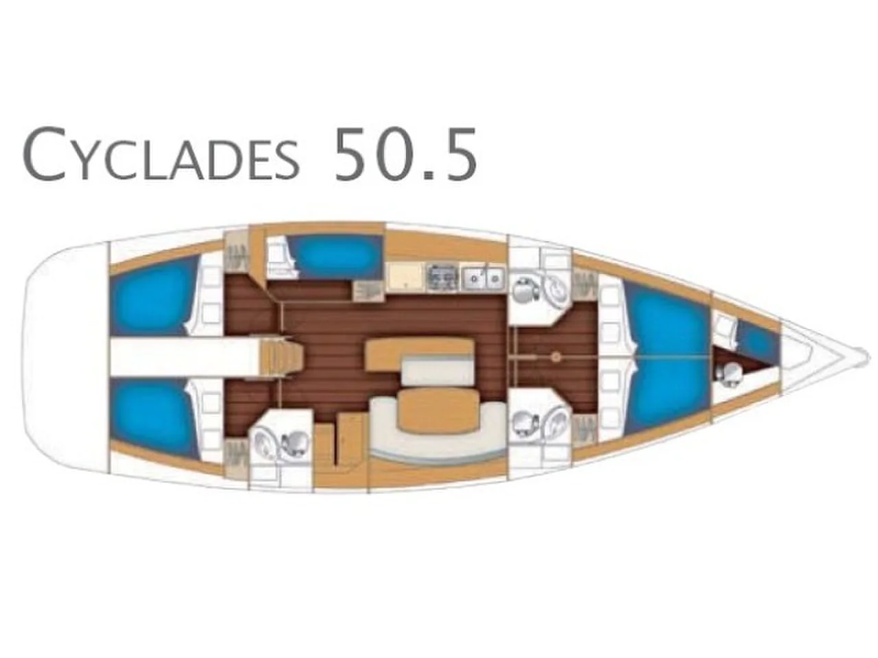 Yacht BENETEAU Cyclades 50.5 - Galeodea - Foto 1