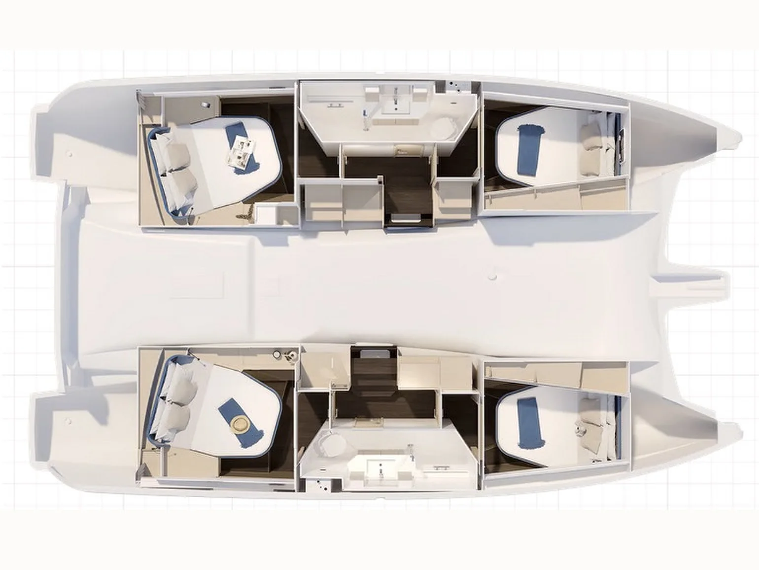 Grundriss der Yacht FOUNTAINE PAJOT New 41 - Sea Eagle III