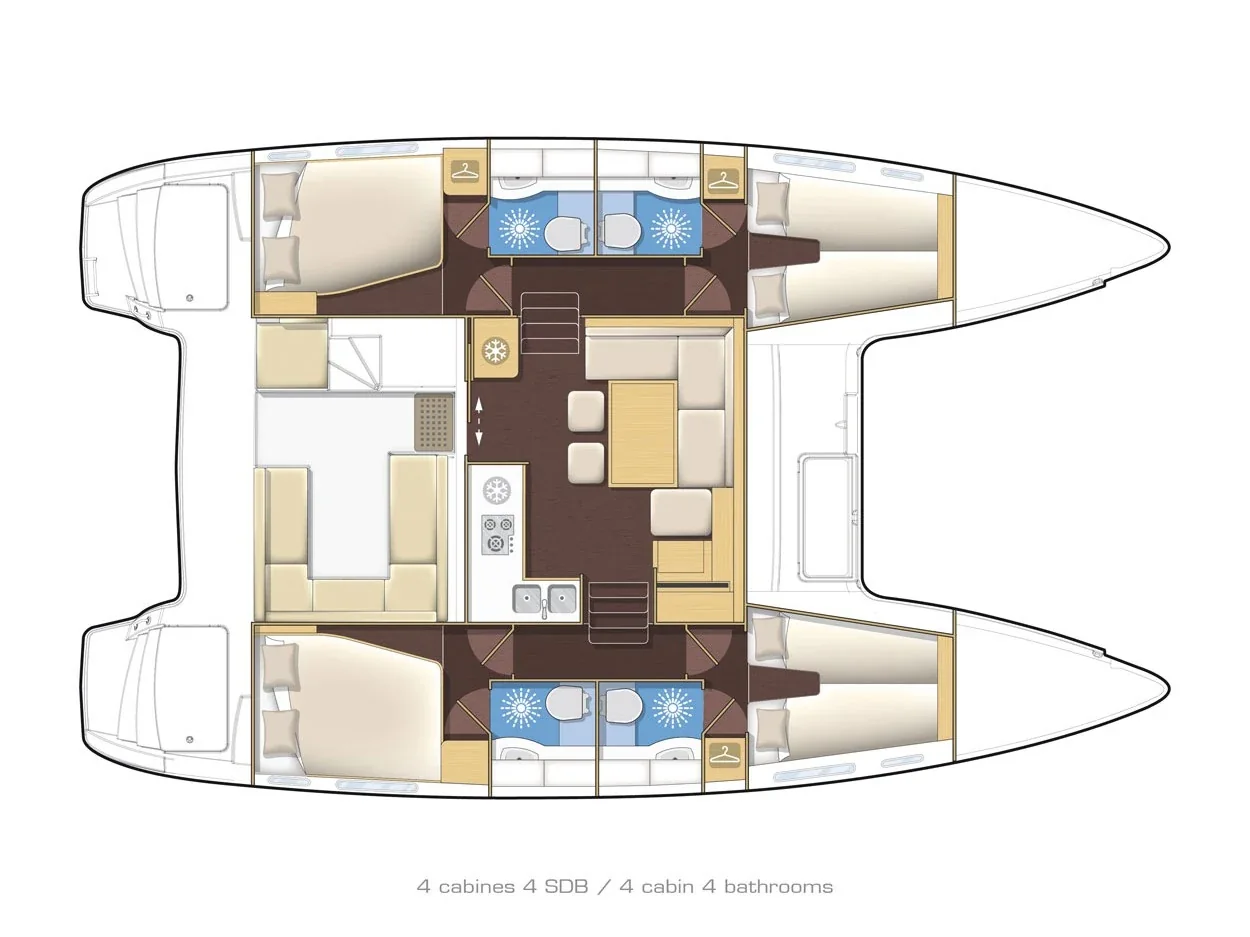 Yacht LAGOON 400 S2 - Turquoise - Foto 1