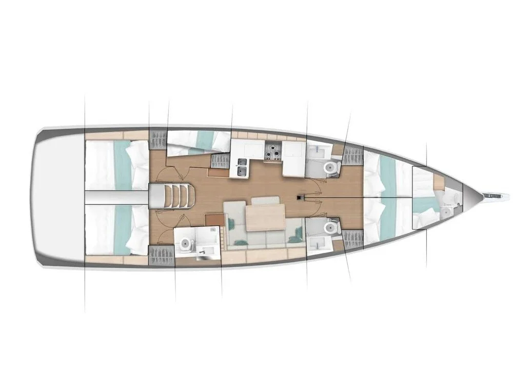 Yacht JEANNEAU Sun Odyssey 490 - Captain George - Foto 1