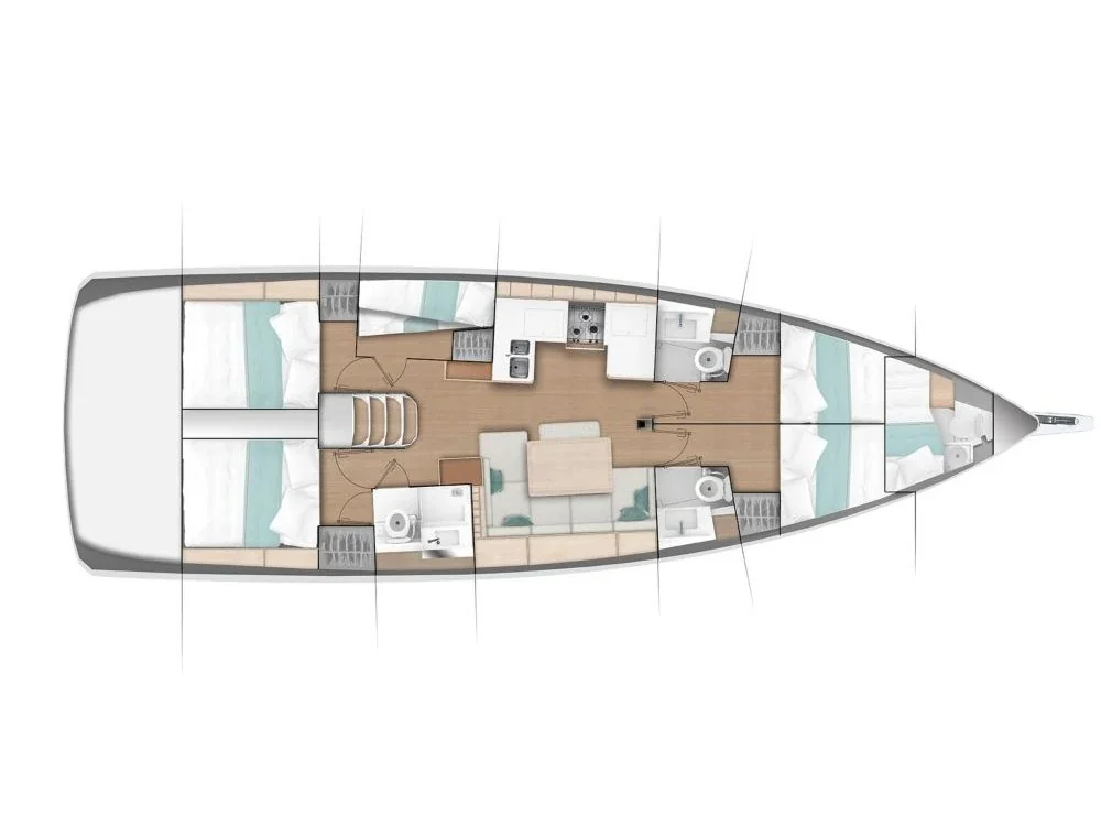 Yacht JEANNEAU Sun Odyssey 490 - Pileas - Foto 1