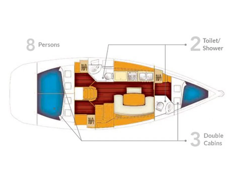 Yacht BENETEAU Cyclades 39.3 - Bleu Note