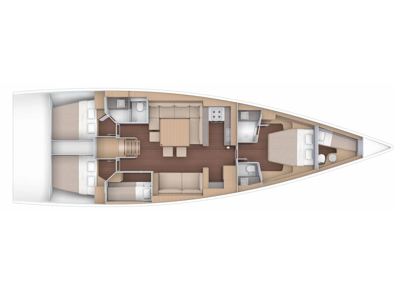 Yacht DUFOUR 56 Exclusive - Poseidon - Foto 1