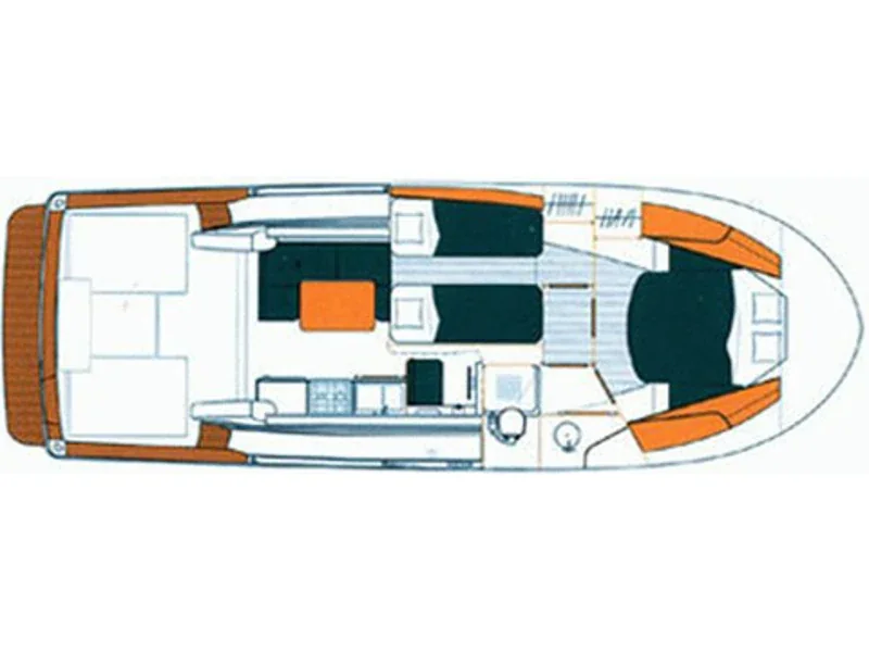 Grundriss der Yacht SAS VEKTOR Adriana 36 - Gaja