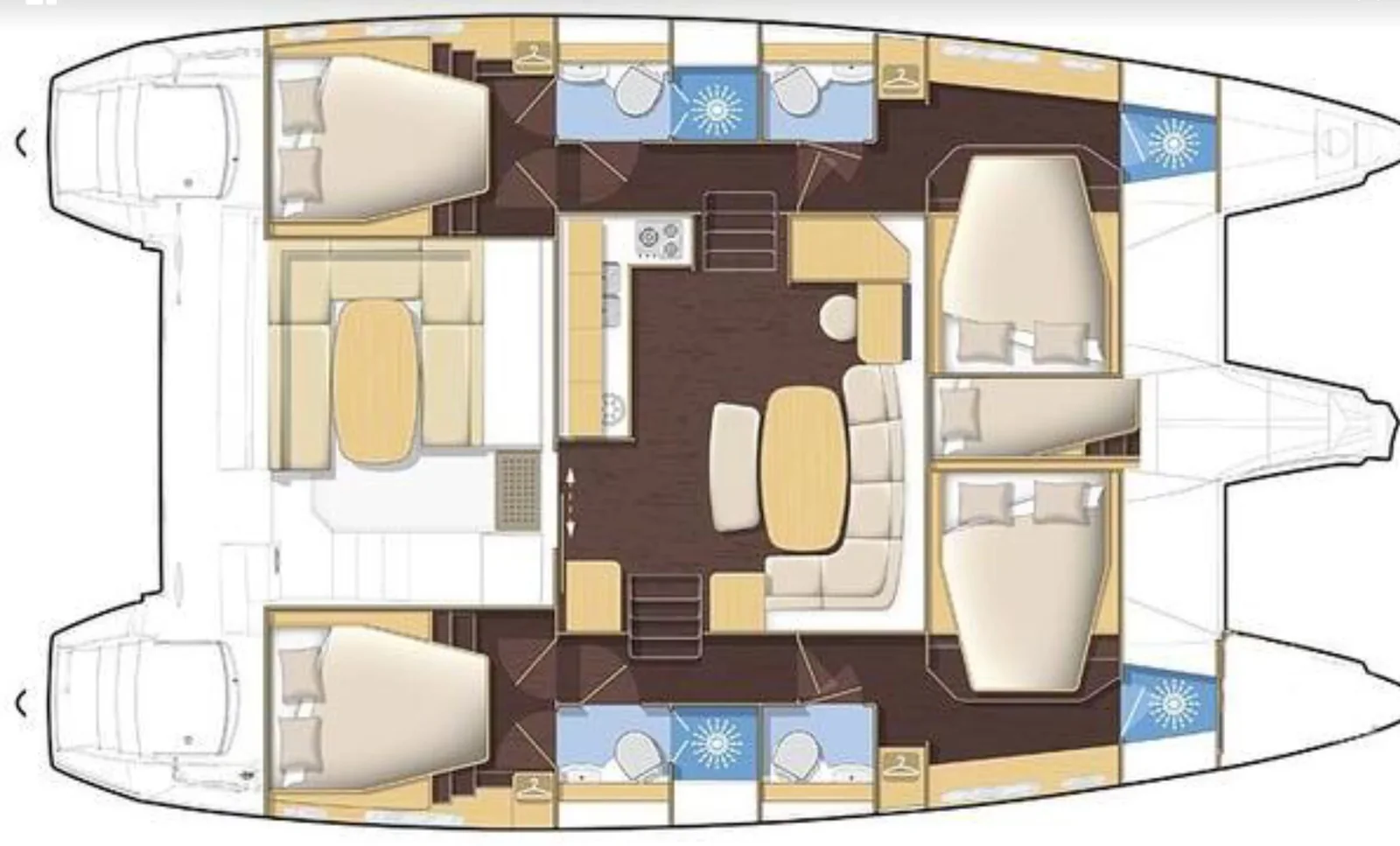 Yacht LAGOON 421 - Chirouble - Foto 2