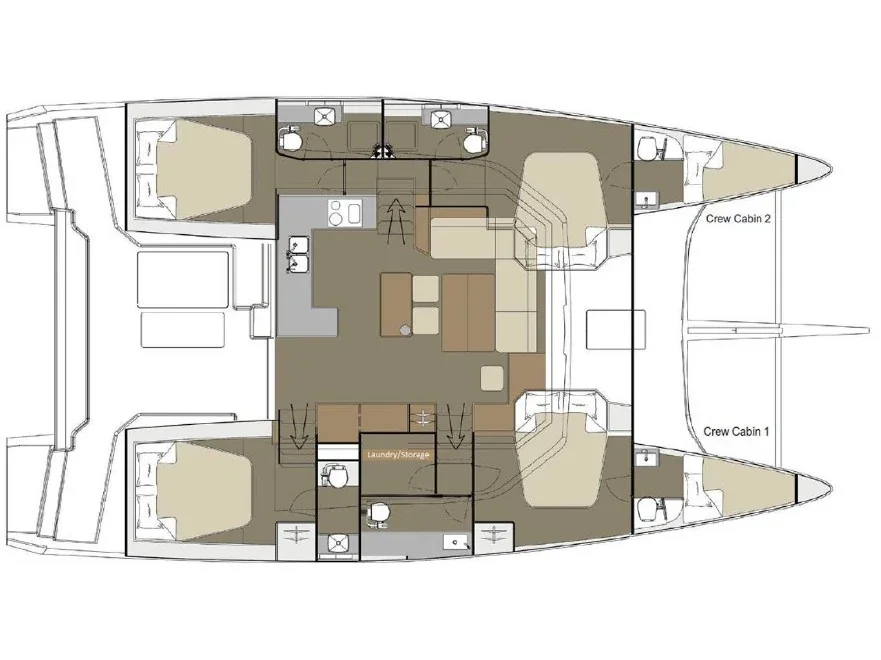 Yacht DUFOUR 48 Catamaran - Ler - Foto 26