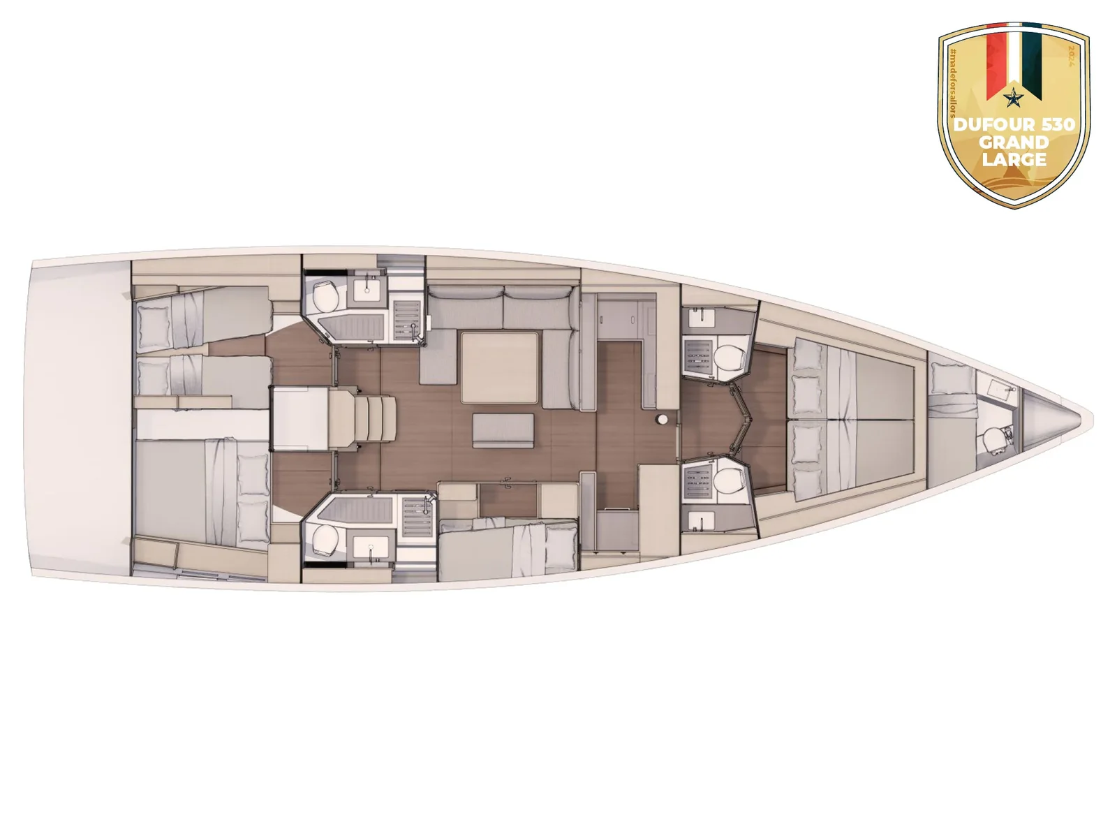 Yacht DUFOUR 530 Grand Large - Rondo - Foto 1