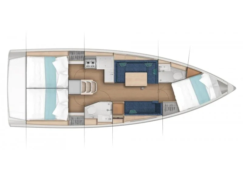 Yacht JEANNEAU Sun Odyssey 380 - Bura Kiss - Foto 1