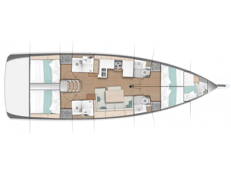 Yacht JEANNEAU Sun Odyssey 490 - Mystic Kiss - Foto 1