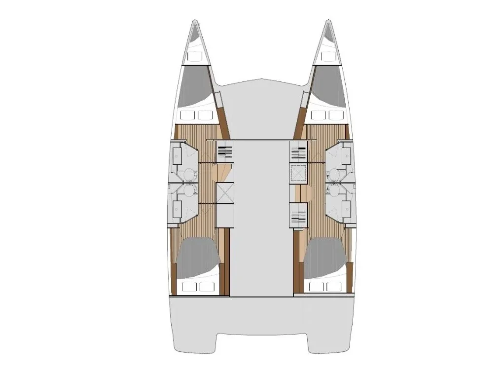 Grundriss der Yacht FOUNTAINE PAJOT Isla 40 - Joy
