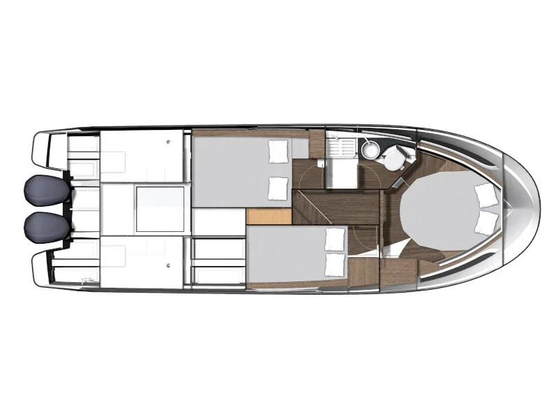 Grundriss der Yacht JEANNEAU Merry Fisher 1095 - SUNNY 272826 ZD