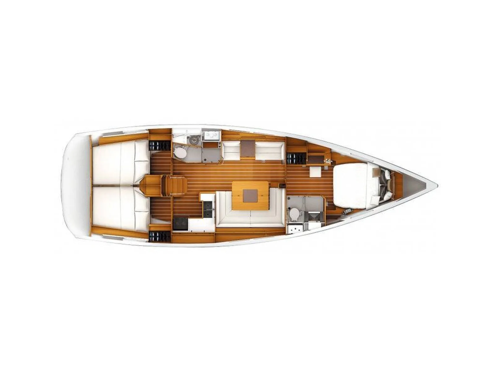 Grundriss der Yacht JEANNEAU Sun Odyssey 439 - Lady Linda