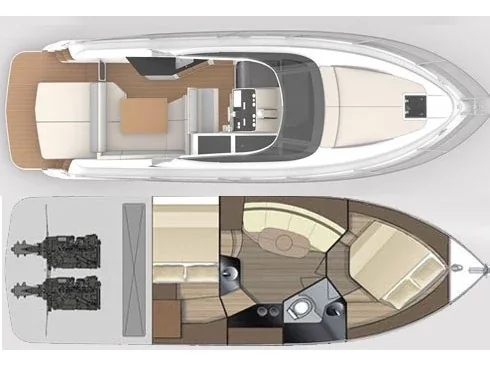 Grundriss der Yacht FOCUS MOTOR YACHTS Focus Power 36 - Joker