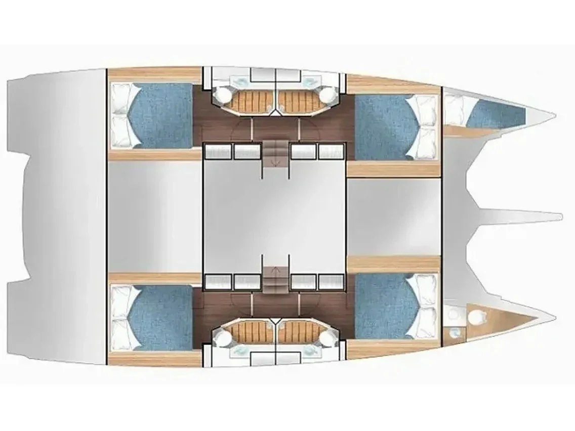 Grundriss der Yacht CERVETTI YACHTS Cervetti 44 - Kajsa Kavat
