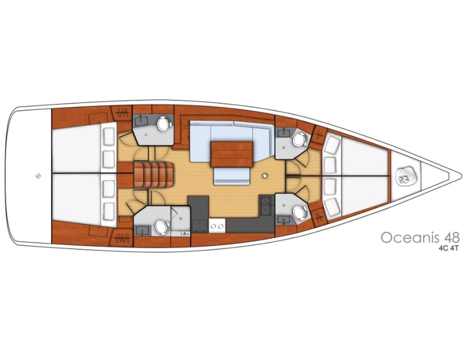 Yacht BENETEAU Oceanis 48 - Flou - Foto 1