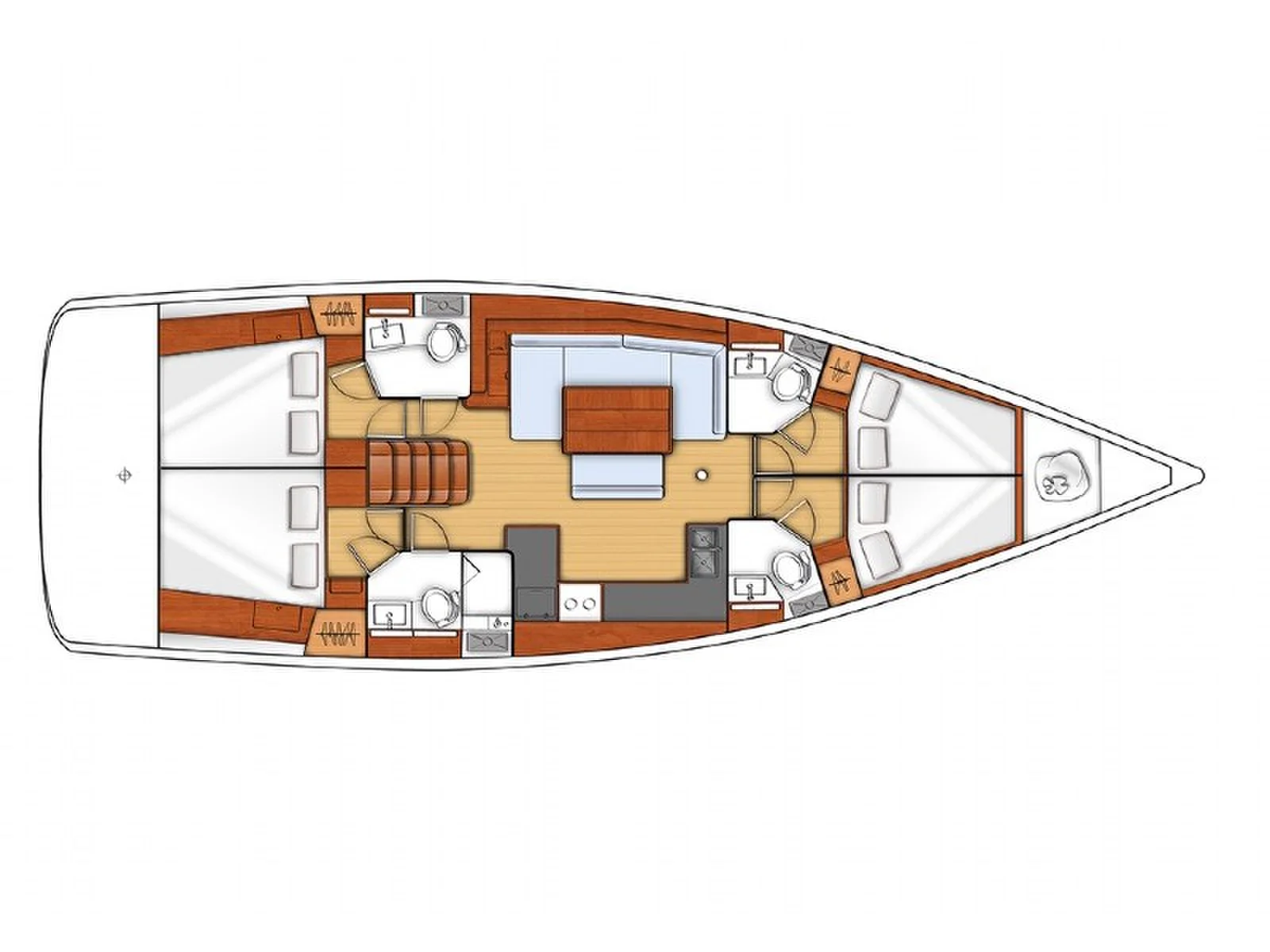 Yacht BENETEAU Oceanis 48 - Luna Rossa - Foto 1