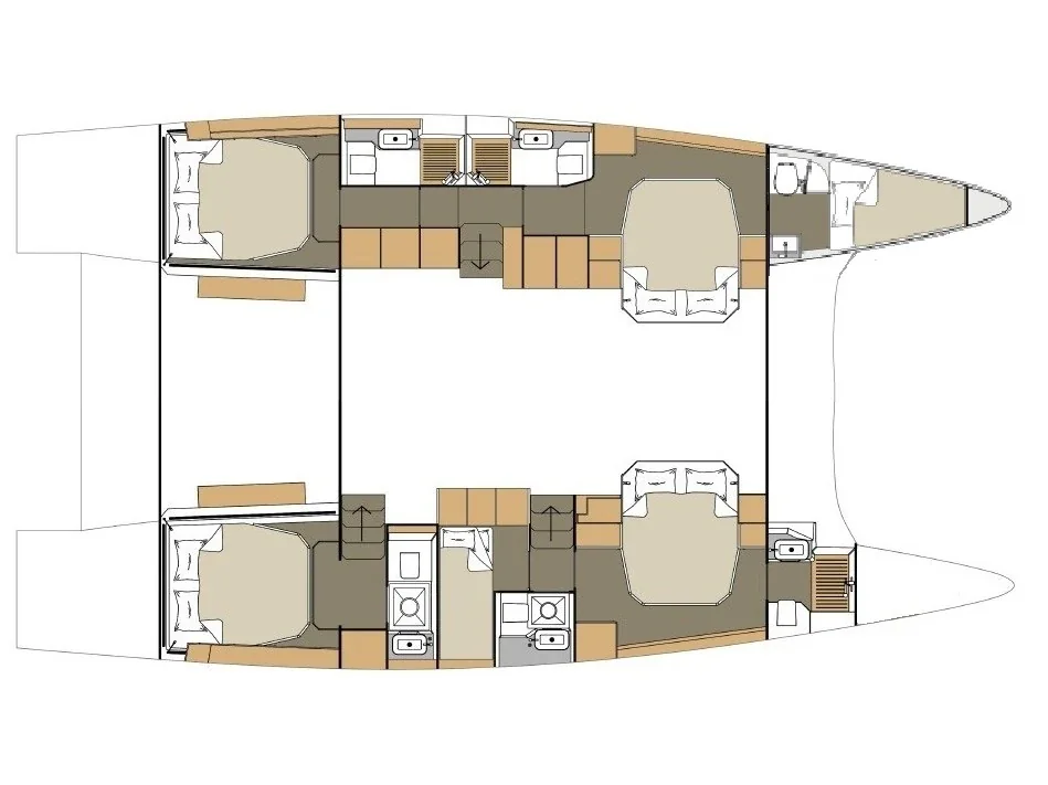 Yacht DUFOUR 48 Catamaran - Cat - Foto 4
