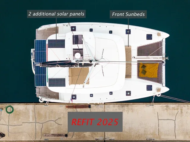 Grundriss der Yacht LAGOON 42 - Amelia