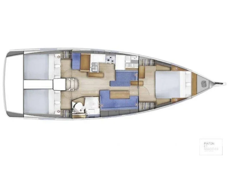 Yacht JEANNEAU Sun Odyssey 410 - Alboran Albariño
