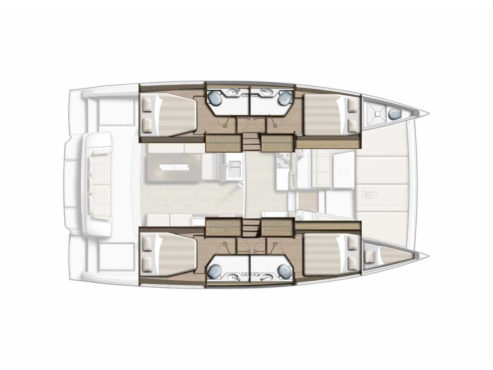 Yacht CATANA Bali 4.2 - Silver IX - Foto 1