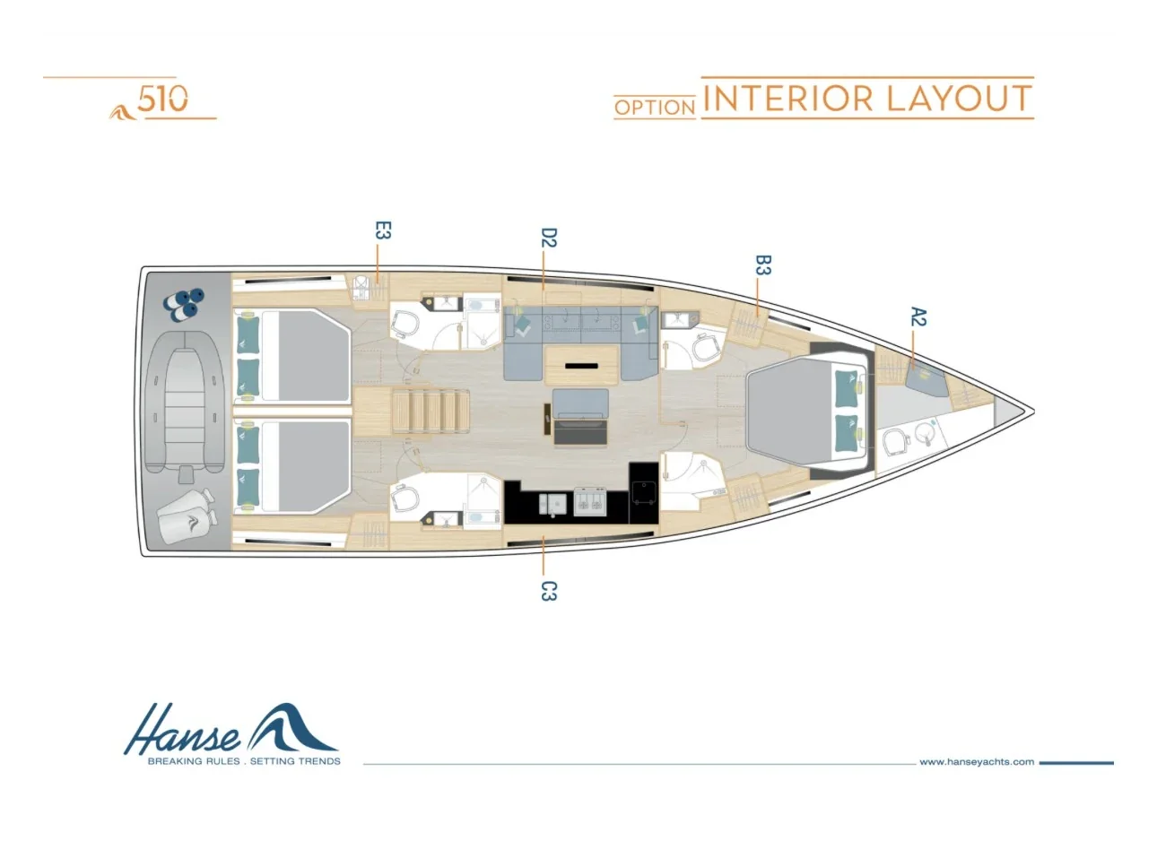 Yacht HANSE 510 - Sea Emerald - Foto 1