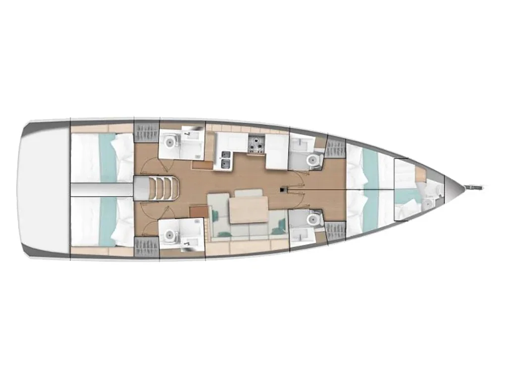Yacht JEANNEAU Sun Odyssey 490 - Porto Fino - Foto 1
