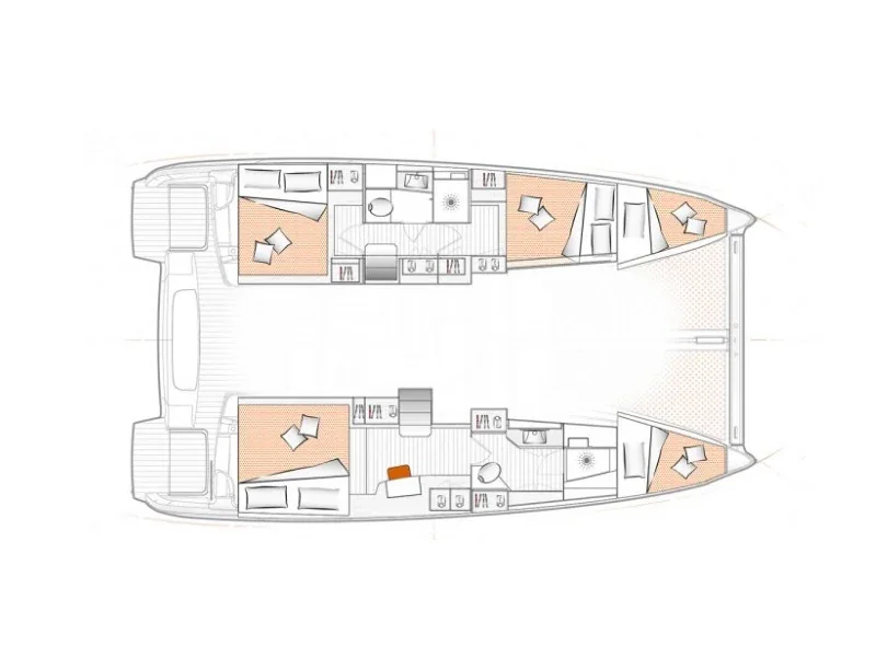 Grundriss der Yacht EXCESS-CATAMARANS 11 - Elyvian Spirit