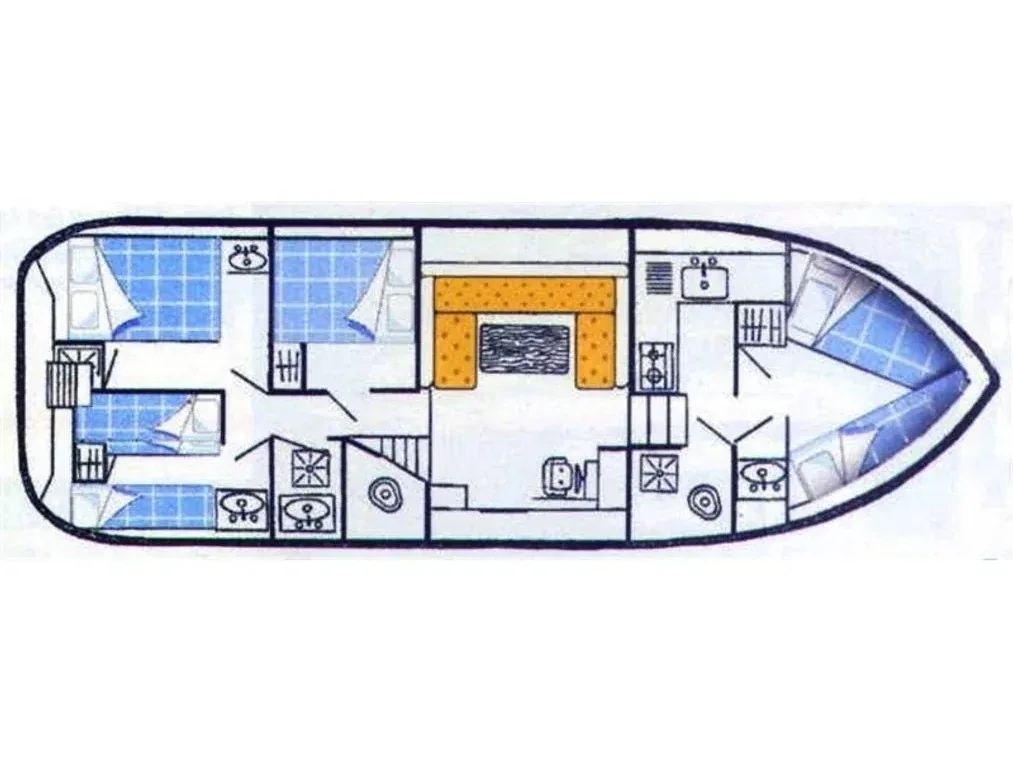 Grundriss der Yacht CHANTIER CPC Tarpon 42 N - Athene