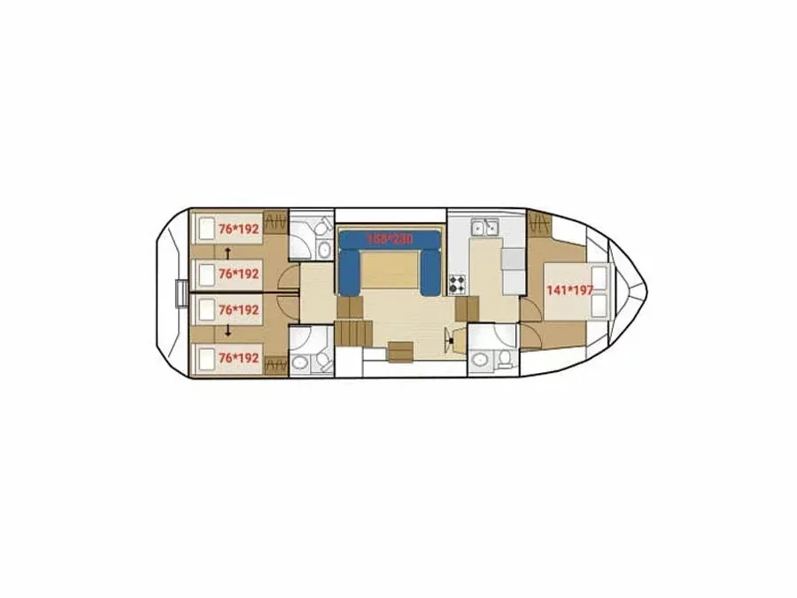 Grundriss der Yacht CHANTIER CPC Tarpon 42 TP - Aphrodite