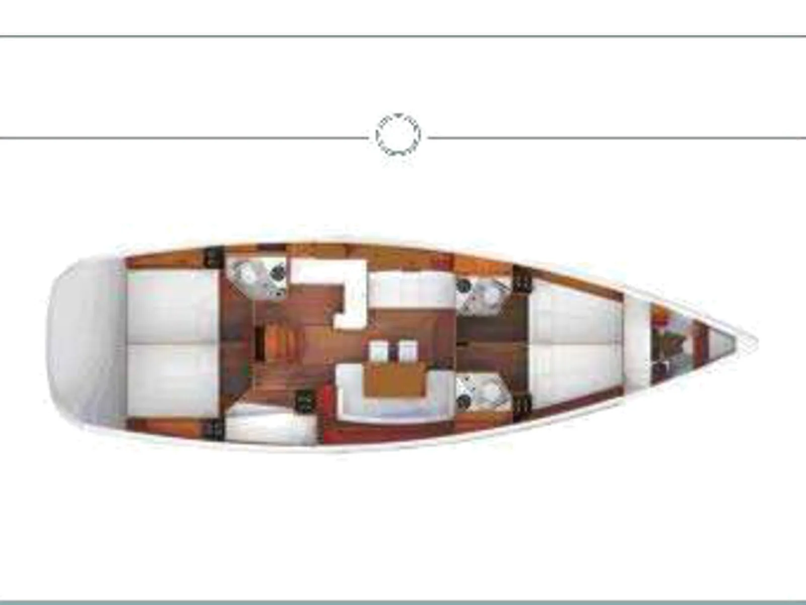 Grundriss der Yacht JEANNEAU 53 - Big Fella Thanks