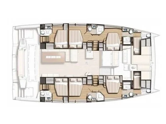 Grundriss der Yacht CATANA Bali 5.4 - Italy