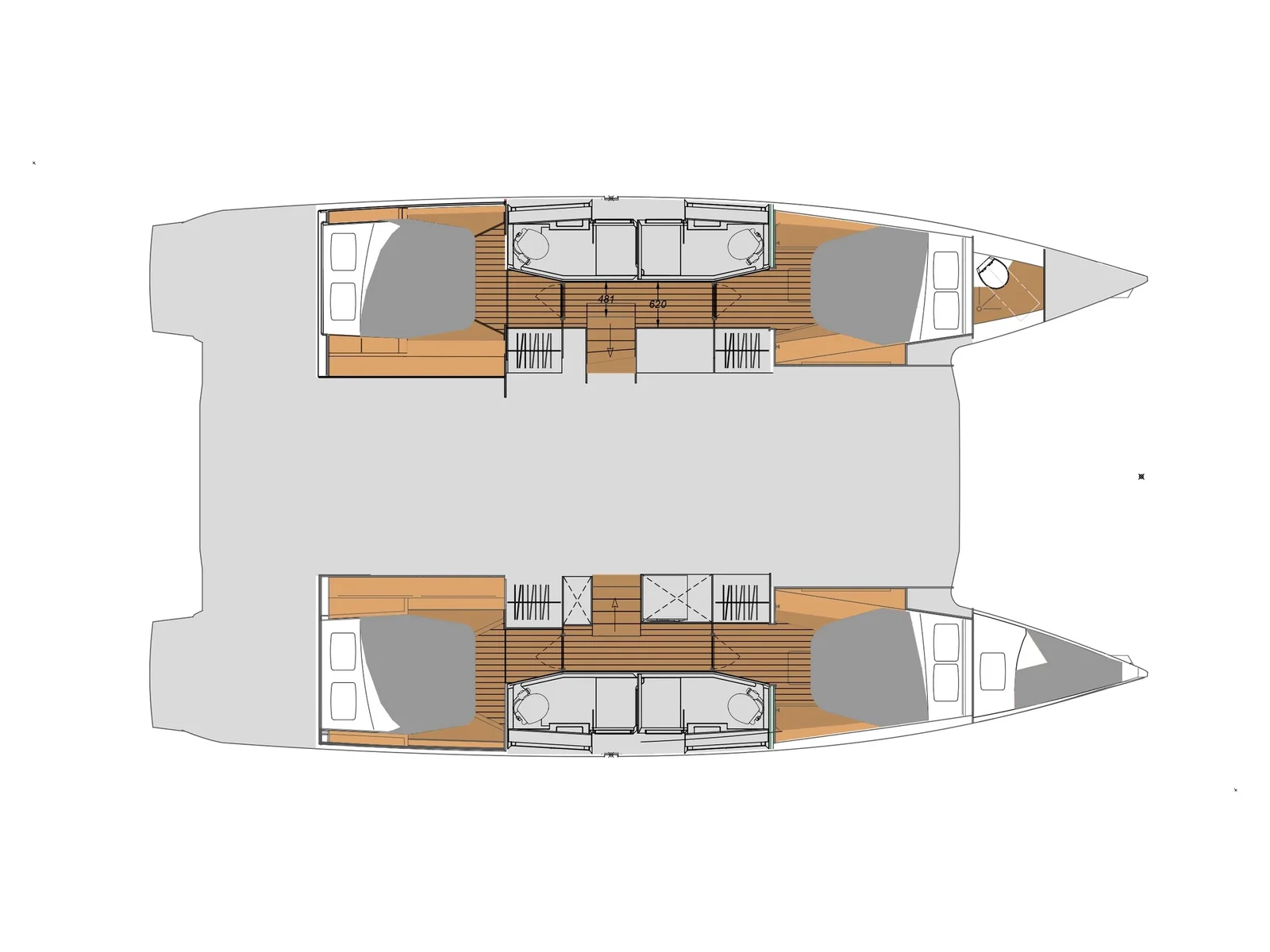 Yacht FOUNTAINE PAJOT Elba 45 - Ruinart - Foto 5