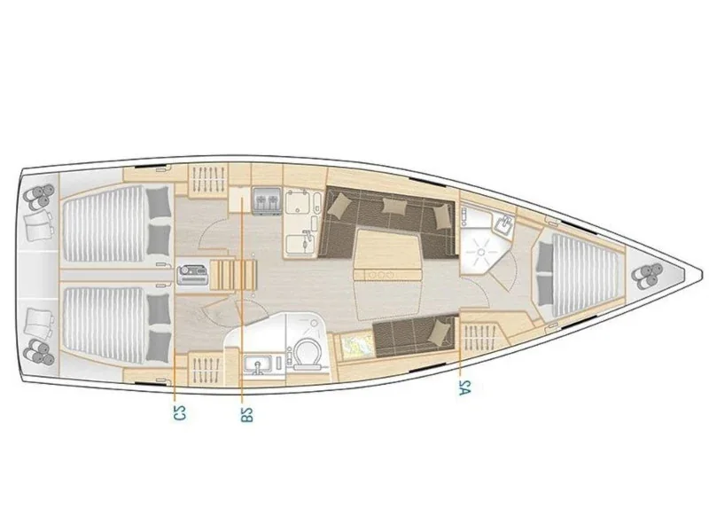 Yacht HANSE 418 - Polynoe - Foto 1