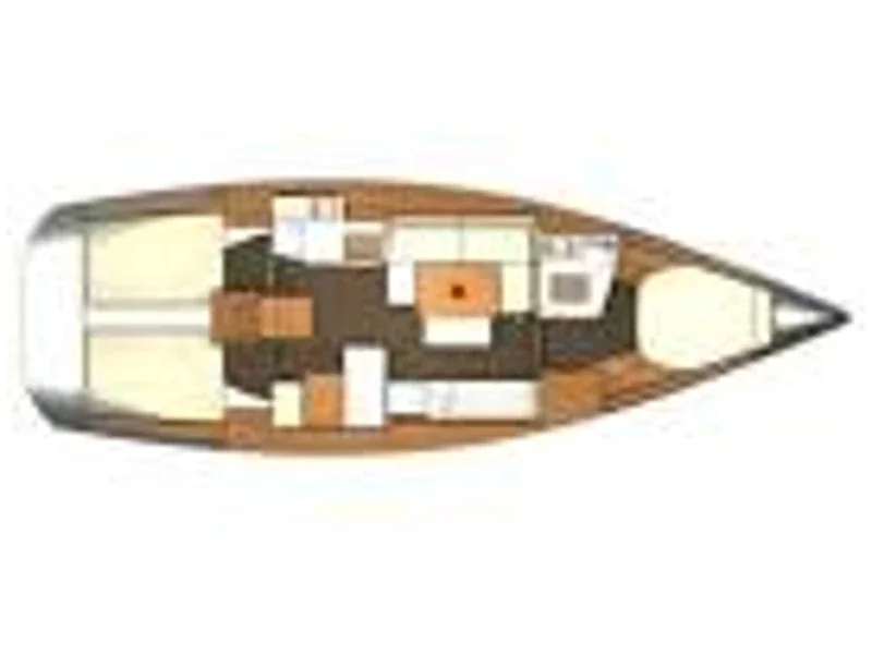 Grundriss der Yacht DUFOUR 405 Grand Large - Chioggia Minuddaa