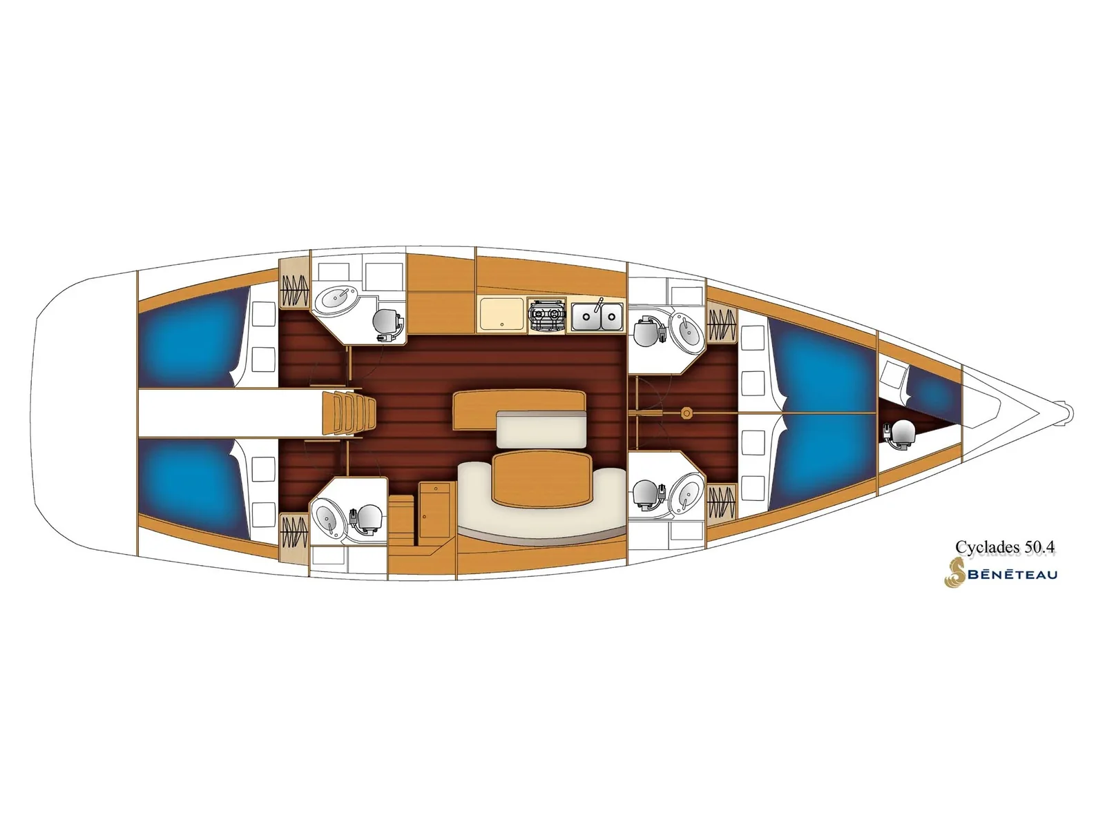 Yacht BENETEAU Cyclades 50.4 - BYC Angra - Foto 1