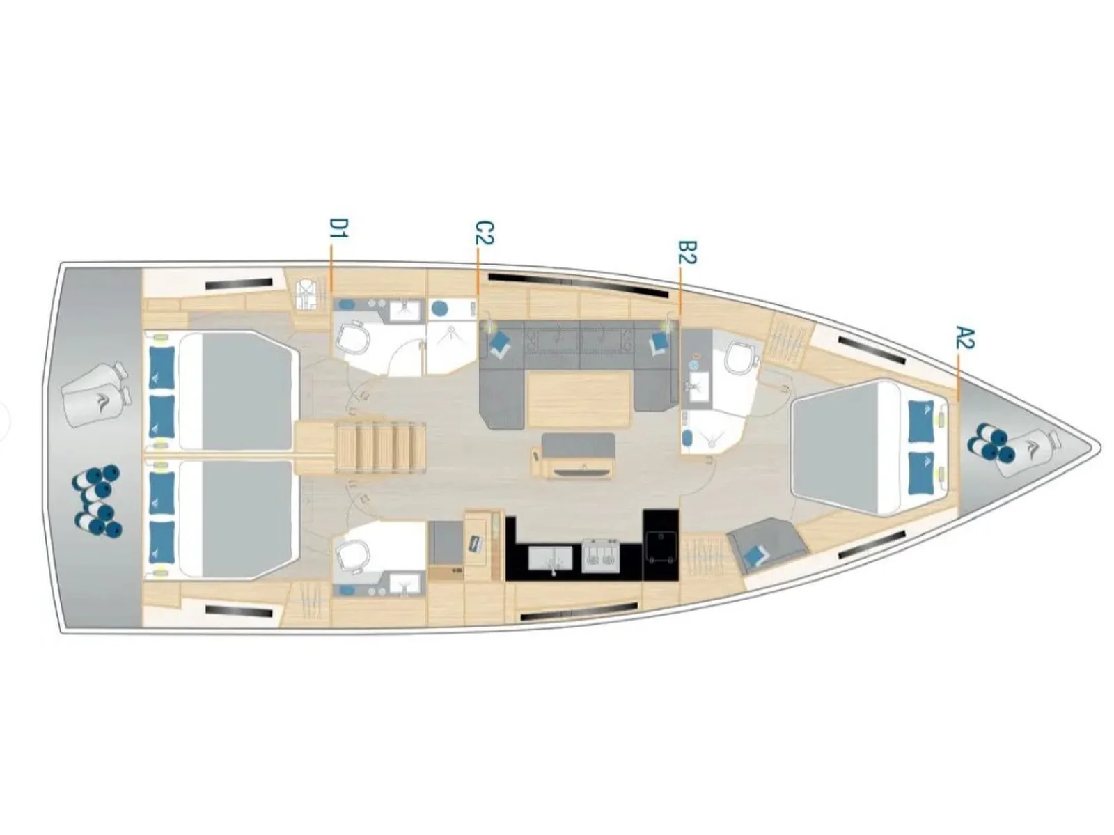 Yacht HANSE 460 - Foto 1